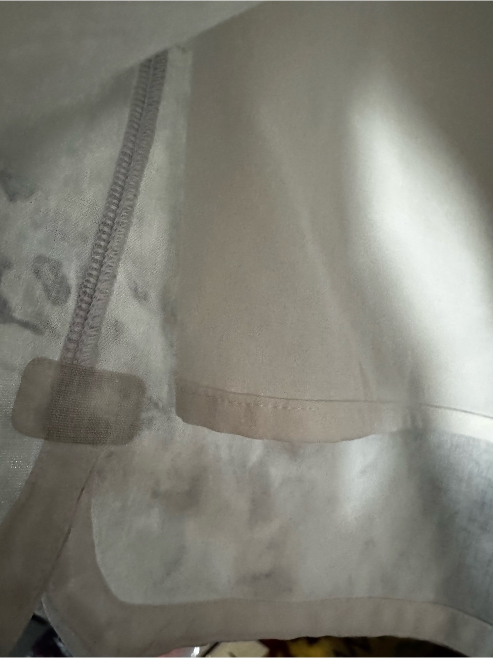 Lululemon Flat-Front Relaxed Shorts in the white and grey "Aquila Rhino" marblee - Picture 7 of 8